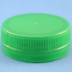 38mm Green Ribbed 3 Start Tamper Evident Cap with Bore Seal